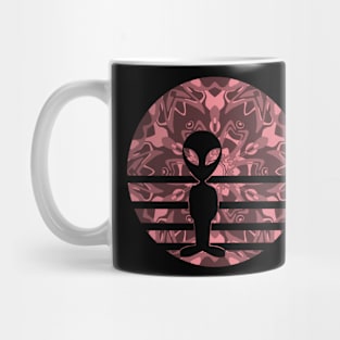 Encounters Kaleidoscope Pattern Exotic Alien Sunset Silhouette Mug